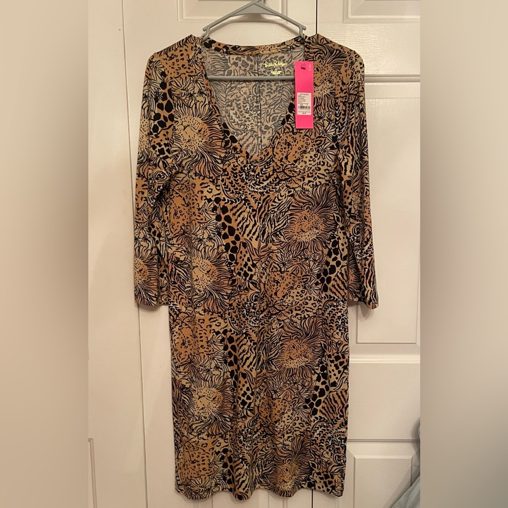 NWT Lilly Pulitzer Walk on the Wild Side Tessa Dress Size Small